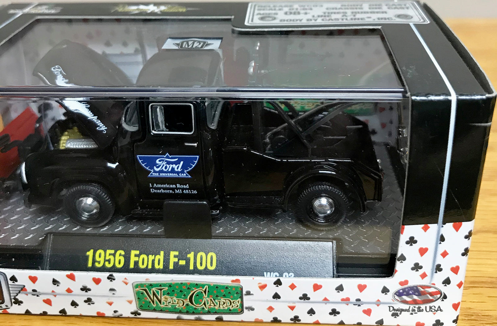 S 1956 Ford F-100 Tow Truck - Black