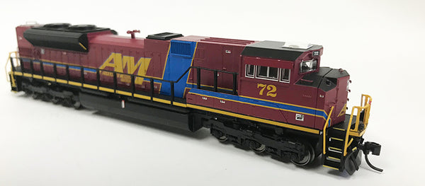 N Detailed SD70ACe - Arkansas & Missouri #72