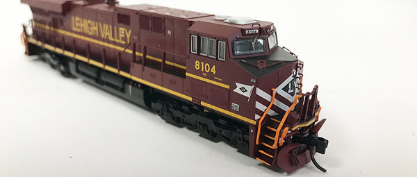 N Detailed GEVO - NS Lehigh Valley #8104 Modified with nose stripes