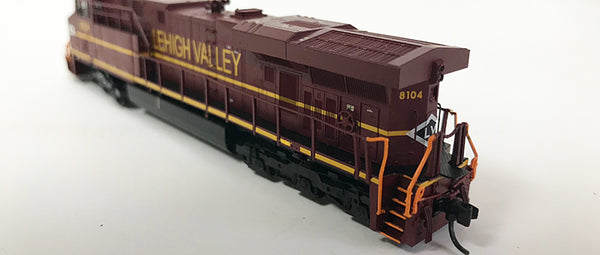 N Detailed GEVO - NS Lehigh Valley #8104 Modified with nose stripes