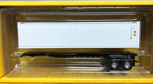 S 40' Container w/Chassis - White
