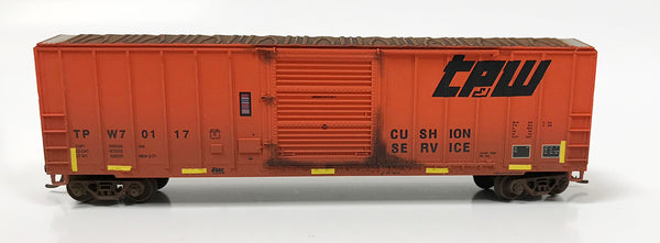 N Custom Weathered Boxcar/ TP&W 70117