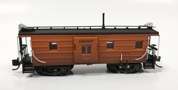 N Custom Weathered BW Caboose / Milw Rd 02067