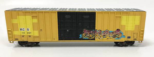 N Custom Weathered Boxcar/ KCS #112467