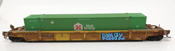 N Custom Stack Car w/ Container DTTX #680303